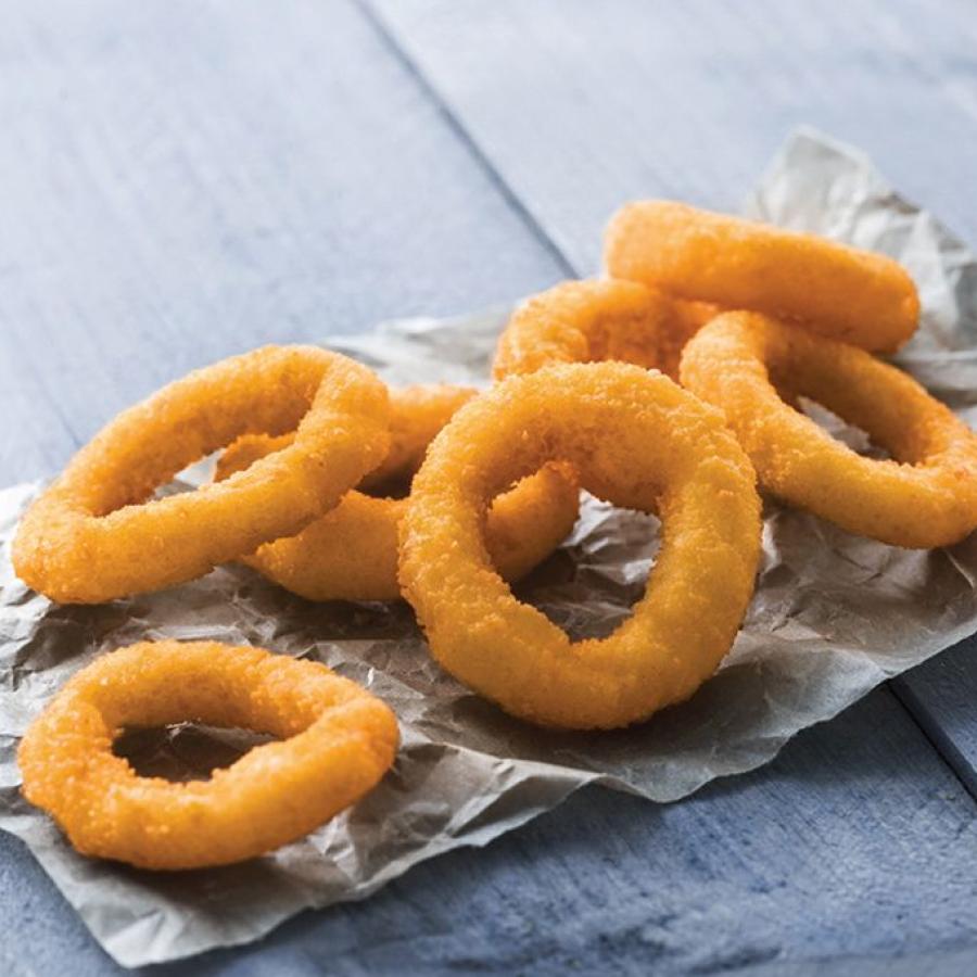 Aros de ceba arrebossats