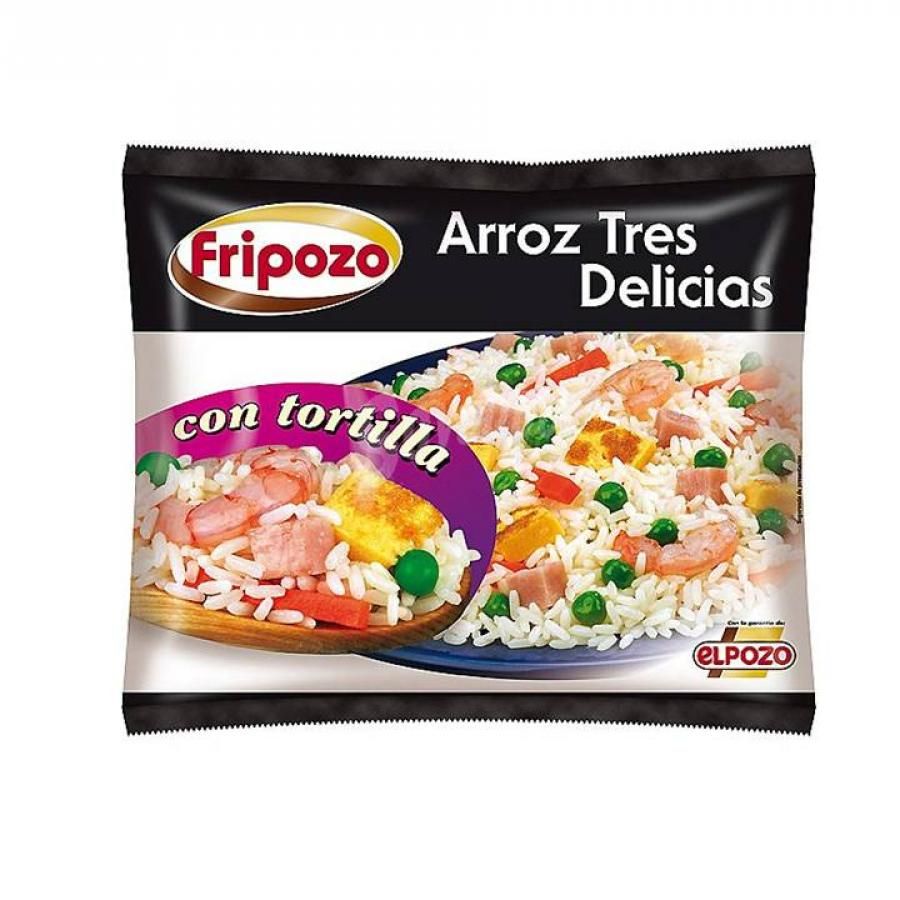 Arròs 3 delícies amb truita